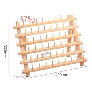 60 Spools Wooden Thread Rack Spool Holder Organizer Embroidery Accessories