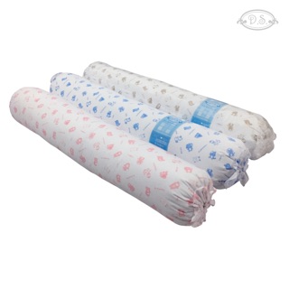 D.S. หมอนข้าง L รุ่นผ้าคอตตอน พิมพ์ลาย Baby Bolster L  Cotton 100% - Printed