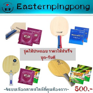 สินค้า ไม้ปิงปองคาร์บอนและธรรมชาติ สำหรับมือเริ่มต้น สุดคุ้ม 4 แบบ 4 ไสตล์เลือกได้ตามใจคุณ