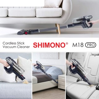 ภาพขนาดย่อของภาพหน้าปกสินค้าSHIMONO M18 เครื่องดูดฝุ่นไร้สาย แบบมีด้ามจับ จากร้าน shimono.ok บน Shopee ภาพที่ 4