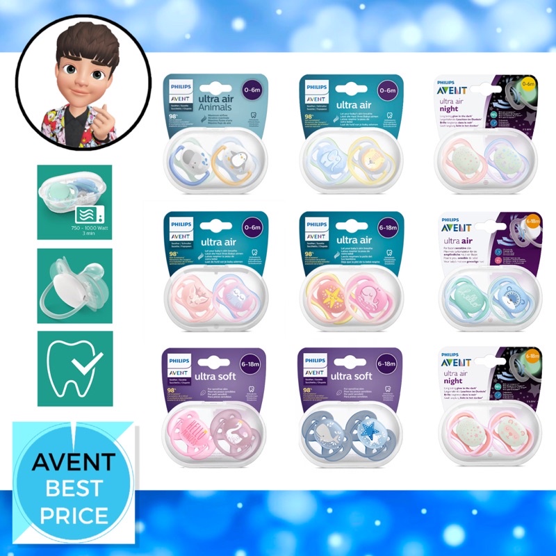 รูปภาพของAvent จุกหลอก ขนาด 0-6m , 6-18mลองเช็คราคา