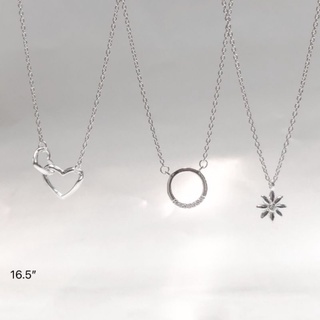 สร้อยคอมินิมอลจี้ในตัวเงินแท้ตอก925นครศรี