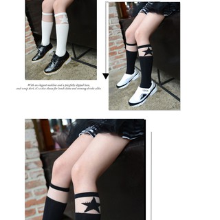 ถุงเท้าเด็ก 2-10 ปี สีขาว สีดำ แฟนซี การ์ตูน