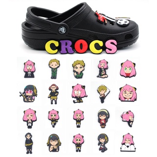 【1 ชิ้น / แพ็ค】การ์ตูนน่ารัก Spy Family Graffiti Series เสน่ห์รองเท้า DIY ตกแต่ง Jibbitz สําหรับ Crocs Clogs รองเท้า ดอกไม้ อุปกรณ์ตกแต่งรองเท้า ขายส่ง