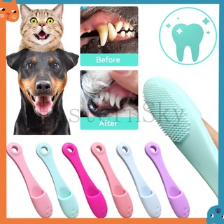 【EasternSky】แปรงสีฟันซิลิโคน แบบนิ่ม ทําความสะอาดจมูก สิวหัวดํา สําหรับสัตว์เลี้ยง สุนัข แมว 1 ชิ้น