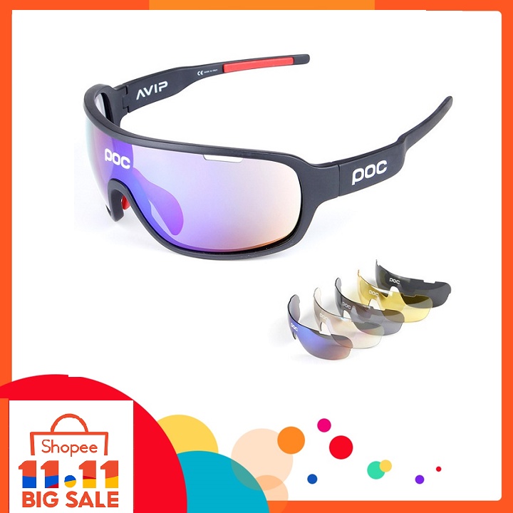 poc-riding-glasses-with-5-lenses-แว่นกันแดดเลนส์-polarized-5-เลนส์