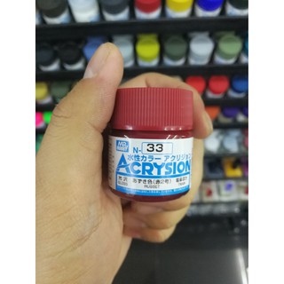 สีสูตรน้ำ Mr.Acrysion Color N33 RUSSET (Gloss) 10ml