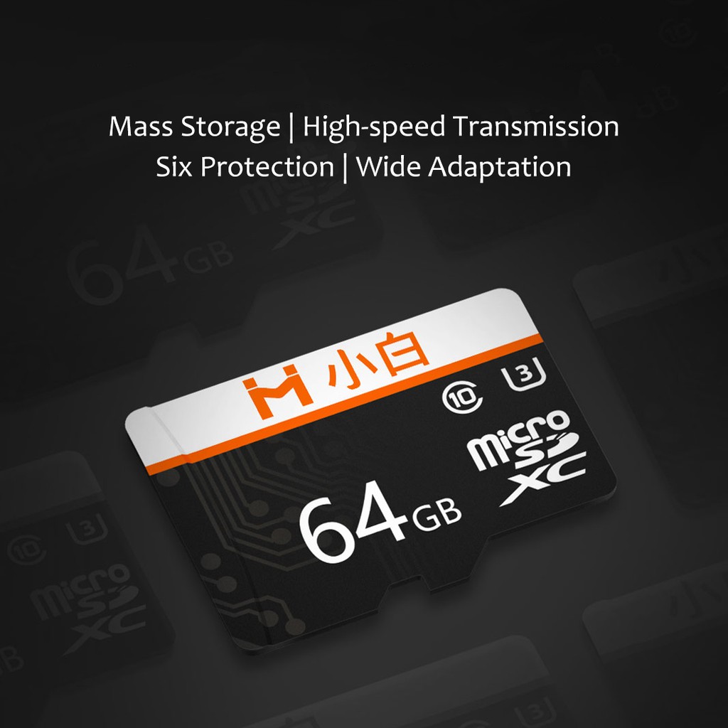 ภาพหน้าปกสินค้าXiaomi Xiaobai Micro Sd Card 32g 95mb / S 64 G Max 100 Mb / S การ์ดหน่วยความจําสําหรับแล็ปท็อปโทรศัพท์มือถือ จากร้าน zeyue.th บน Shopee