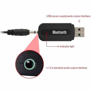 ภาพขนาดย่อของภาพหน้าปกสินค้าบลูทูธมิวสิค BT163 Usb Bluetooth Audio Music Receiver Adapter 3.5mm จากร้าน fdgadget2 บน Shopee