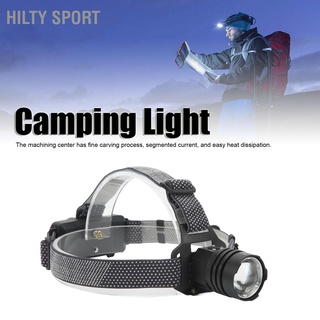 Hilty Sport👍👍 หลอดไฟหน้า Led Xhp50 Type C แบบชาร์จไฟได้ สําหรับตั้งแคมป์กลางแจ้ง วิ่ง