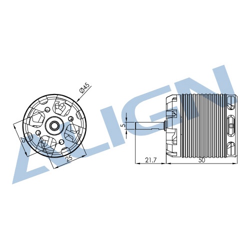 มอเตอร์-ฮอ-500-รุ่น-520mx-brushless-motor-1600kv-3527-hml52m01-อุปกรณ์เฮลิคอปเตอร์-rc