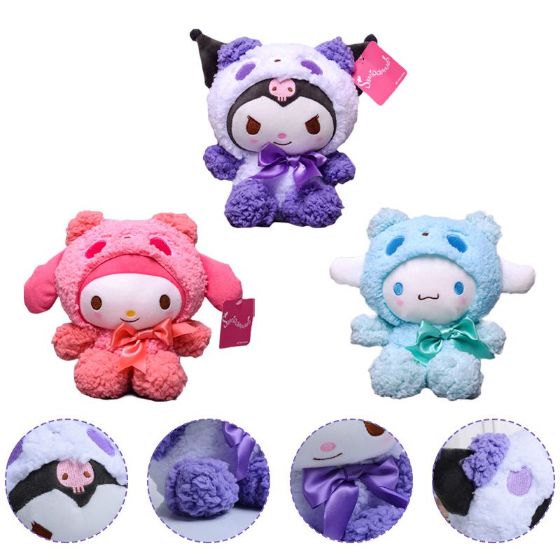 ตุ๊กตายัดนุ่น-my-melody-cinnamoroll-kuromi-sanrio-ขนาด-25-ซม-ของเล่นสําหรับเด็ก