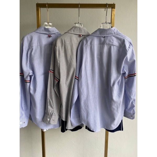code-8606-set-เดรสสายเดี่ยว-เชิ๊ตลายริ้ว-งานป้าย-vshopbrand