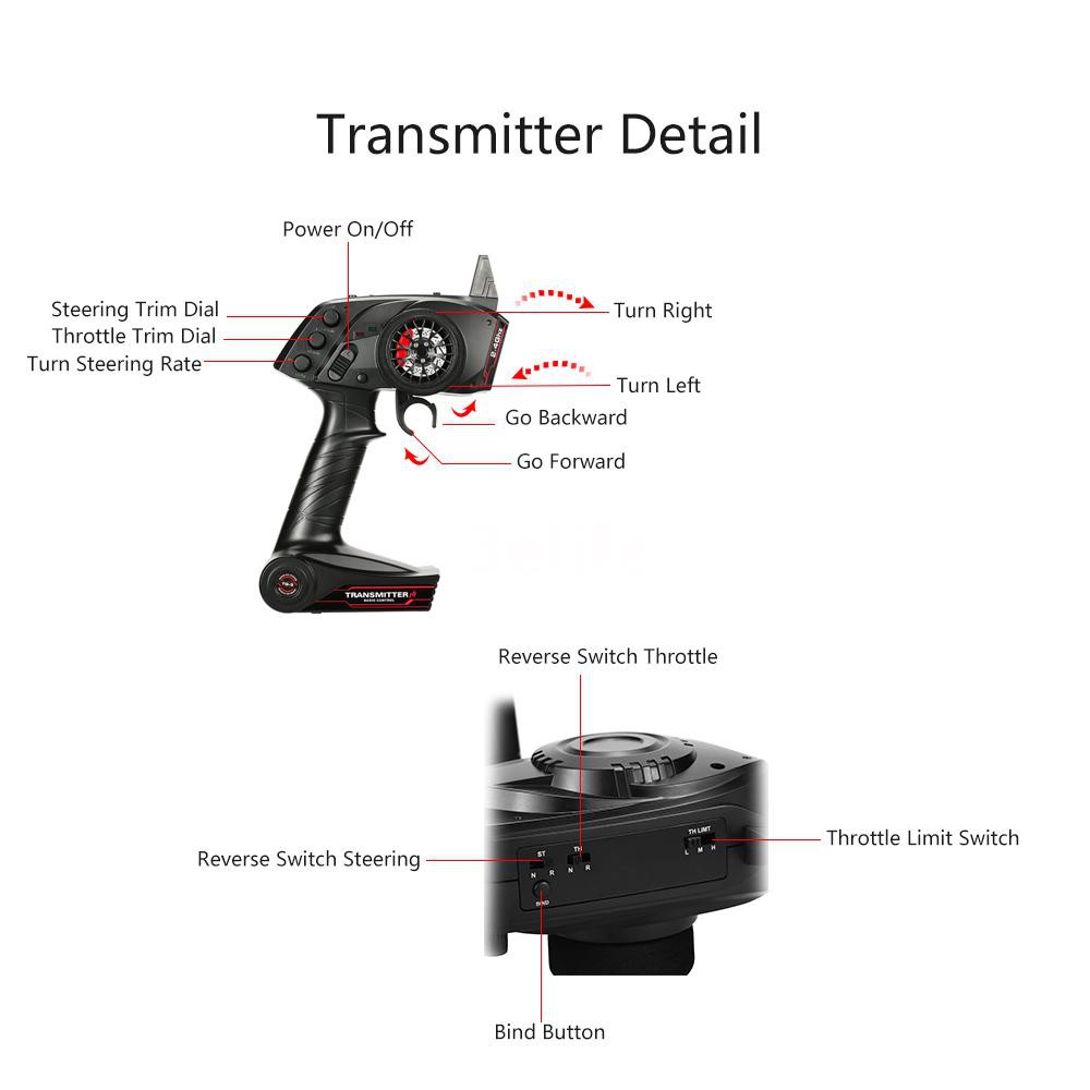 3elife-original-goolrc-tg3-2-4ghz-3ch-digital-radio-remote-control-transmitter-with-receiver-for-rc-car-boat