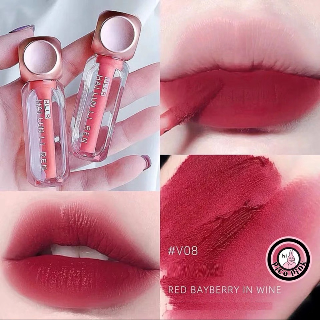 ลิปสติกซอฟท์เวลเวท HAI LUN LI REN เนื้อกำมหยี่สไตล์เกาหลี | Shopee Thailand