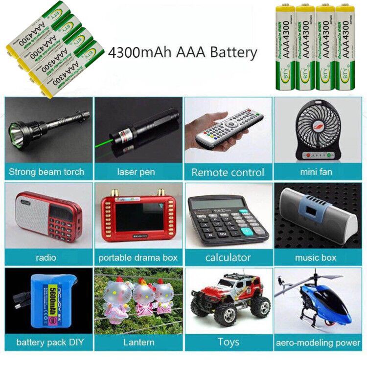 lcd-เครื่องชาร์จ-super-quick-charger-bty-ถ่านชาร์จ-aaa-4300-mah-nimh-rechargeable-battery-4-ก้อน-h