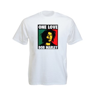 เสื้อยืดราสต้า Tee-Shirt Bob Marley One Love Album เสื้อยืดสีดำลาย Bob Marley One Love Album Black Tee-Shirt