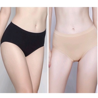 Sabina กางเกงชั้นใน Seamless fit (ทรง Half Waist) รุ่น Panty Zone สีเนื้อเข้ม และสีดำ (ฟรีไซต์)