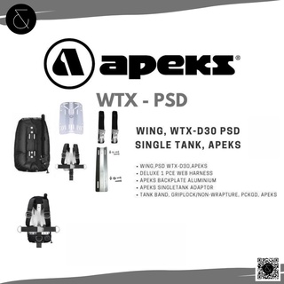 Apeks WTX-D30 PSD SET (BCD Single Tank ครบเซ็ต)