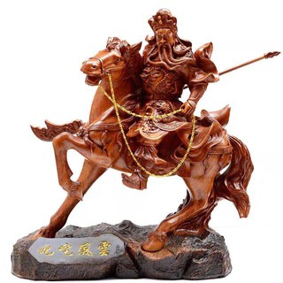 กวนอู กวนกง ขี่ม้าออกศึก เทพเจ้ากวนอูทรงม้าถือง้าว กวนอูปางขี่ม้าออกศึก เสริมดวงการงาน เอาชนะคู่ ขนาด19นิ้ว 骑马关公
