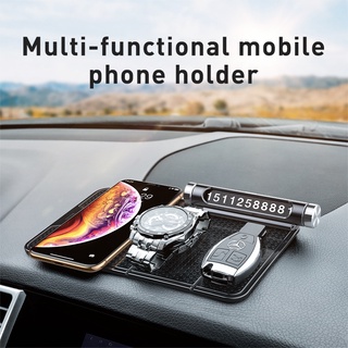 ♛Baseus Folding Rack Folding Pad Anti Slip Phone Holder On The Car Multifunctional Nano Rubber Car Support Phone Anti Sl