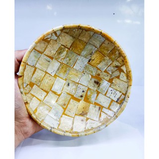 ชามหินแจสเปอร์ โมเสก หินธรรมชาติ ของสะสม สินค้าตกแต่งบ้าน Natural Jasper Mosaic Cup Bowl