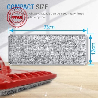 ผ้าไมโครไฟเบอร์ แบบเปลี่ยน ขนาด 33x12 ซม. สําหรับไม้ถูพื้น Squeeze Mop V2F0