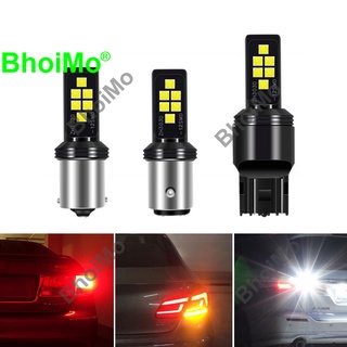 Bhoimo Drl 1156 Ba15S P21W ไฟเลี้ยวตัดหมอก 1157 Bay15D P21/5W T20 7440 7443 W21W สีขาวสีเหลืองสําหรับรถยนต์ Dc12V