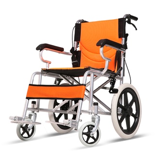เก้าอี้วีลแชร์แบบพับเก็บได้แบบง่ายๆ เก้าอี้คนพิการและผู้ป่วย ใช้ในบ้านและนอกบ้าน รถเข็นผู้ป่วย wheelchair วีลแชร์ รถเข็น