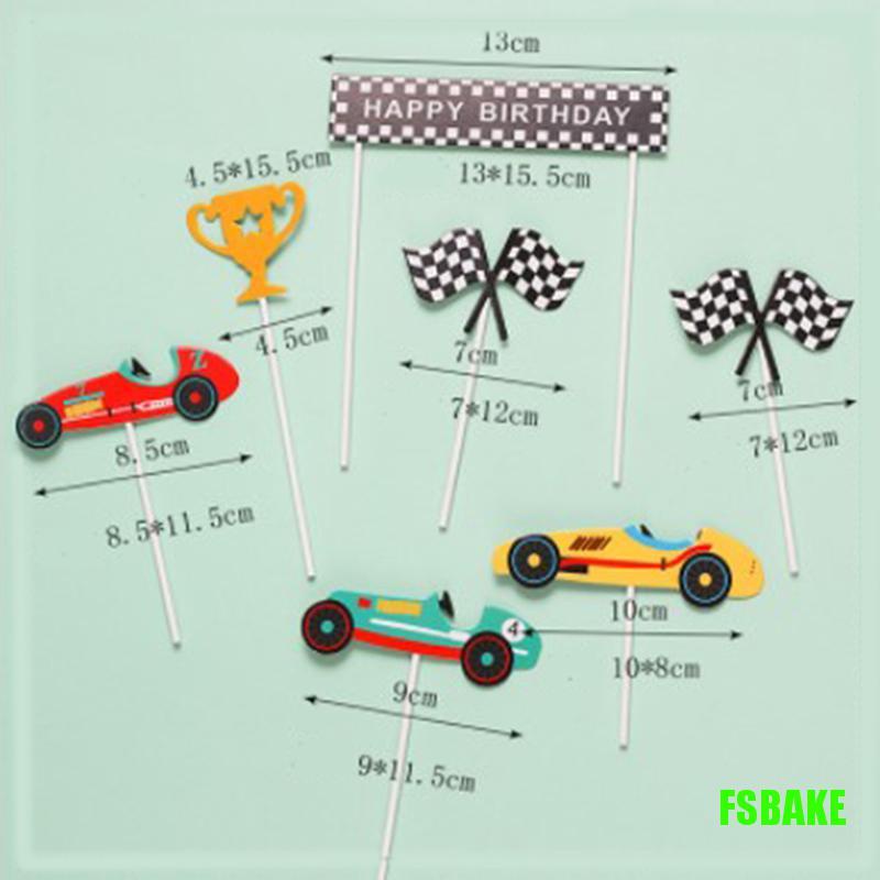 fsbake-ป้ายธีมรถแข่ง-happy-birthday-สําหรับตกแต่งเค้กวันเกิดเด็ก-kcb