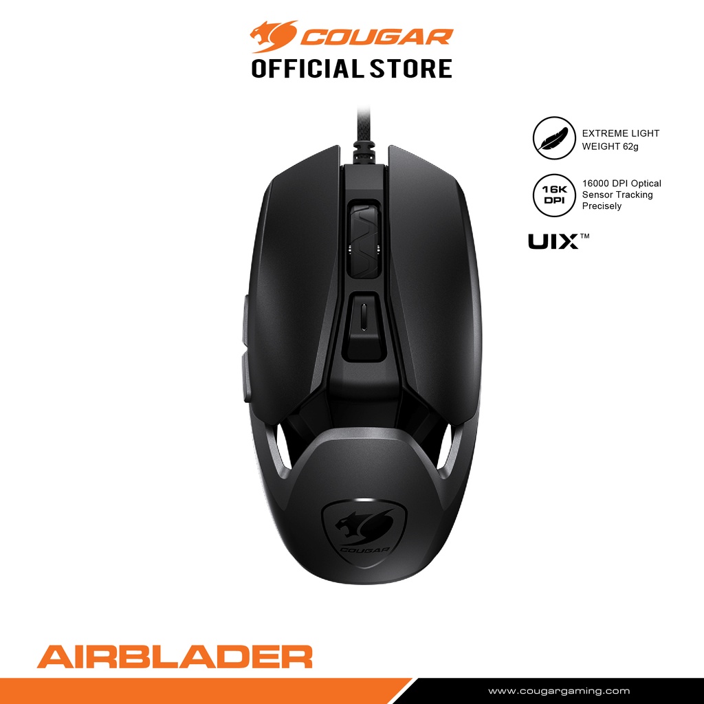 cougar-airblader-gaming-mouse-extreme-lightweight-เมาส์เกมมิ่ง-รับประกัน-2-ปี