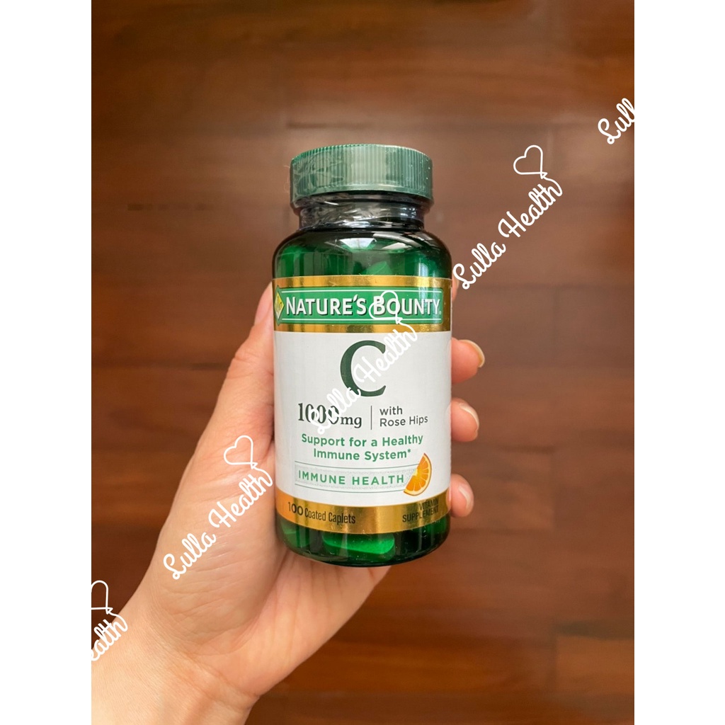 ภาพสินค้าพร้อมส่ง วิตามิน ซี Nature's Bounty Vitamin C 1000 milligrans with Rose Hips100 เม็ด จากร้าน lullahealth บน Shopee ภาพที่ 2