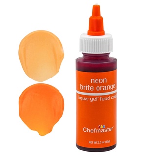 Chefmaster Color Neon Orange -Gel 2.3oz/5707 สีเจลผสมอาหาร สีส้มนีออน