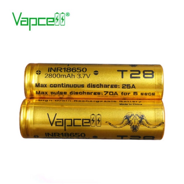 vapcell-inr18650-t28-2800mah-3-7v-ราคานี้ได้ถ่าน-2ก้อนแถมกระเป๋า-ของแท้เช็คโค๊ดได้