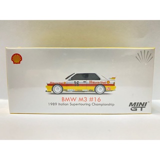 Mini GT BMW M3 #16 1989 อิตาลี Supertouring Championship Shell Hong Kong Exclusive TSM 1/64