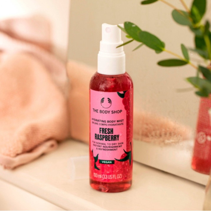 พร้อมส่ง THE BODY SHOP Hydrating Body Mist Fresh Raspberry 100 ml ...