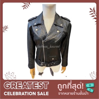 เสื้อหนังแท้ทรงนีแกน(genuine leather)