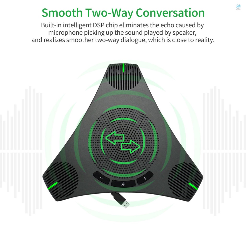 ลำโพง-usb-ประชุมไมโครโฟนไมโครโฟนคอมพิวเตอร์รอบทิศทาง-360-การเลือกเสียงพร้อมปุ่มเงียบสำหรับ-skype-การประชุมทางวิดีโอ-บทเรียนออนไลน์-ถ่ายทอดสด-เกม-แชททุกวัน