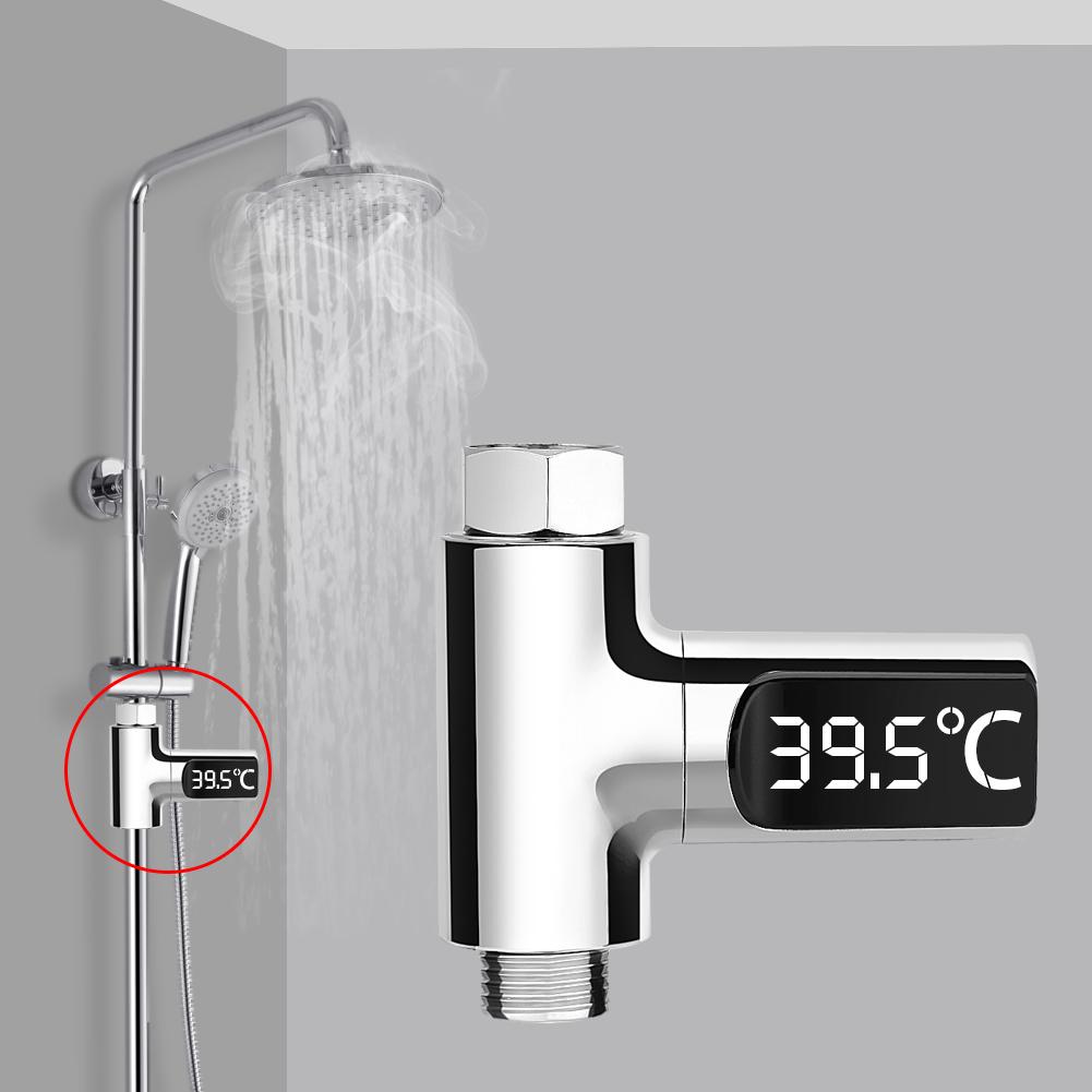 LED Digital Home Water Temperature Monitor Shower Flow Thermometer for Baby