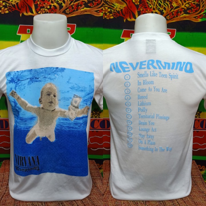 เสื้อวง-nirvana-วงร็อคในตำนาน-คอฟิต-ป้ายus-เสื้อผ้าผู้ชาย-เสื้อร็อค-เสื้อทัวร์-วงดนตรีร็อคต่างประเทศ