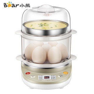 Bear  เตานึ่งไฟฟ้า อุปกรณ์นึ่ง ที่ต้มไข่ Egg Boiler Fast Heating & Multi-Functional Steamer Egg machine