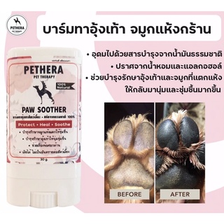 ภาพขนาดย่อของภาพหน้าปกสินค้าPaw​ Soother Pethera ทาอุ้งเท้า​ ข้อศอกด้าน แผลกดทับ ทาจมูกสุนัข/แมวให้ชุ่มชื่น ธรรมชาติ100%เลียได้ จากร้าน pethera_official บน Shopee