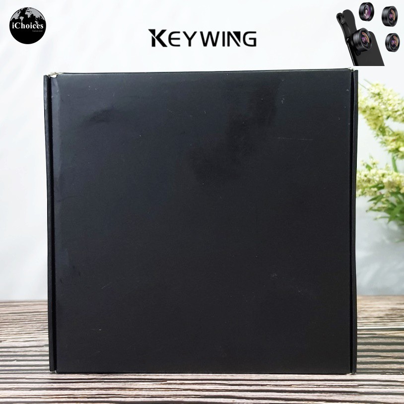 เลนส์หนีบกล้องโทรศัพท์มือถือ KEYWING® IPhone Camera Lens 3 in 1 Phone Lens Kit for iPhone
