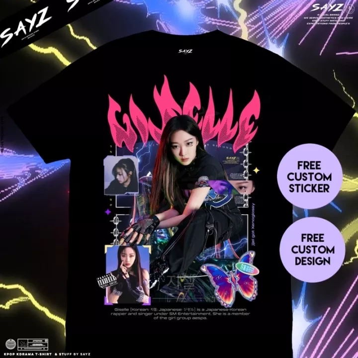 เสื้อยืดคอกลมเสื้อยืด-พิมพ์ลายอัลบั้ม-karina-giselle-aespa-savage-สําหรับผู้ชาย-เสื้อยืดแขนสั้น-กีฬาs-4xl
