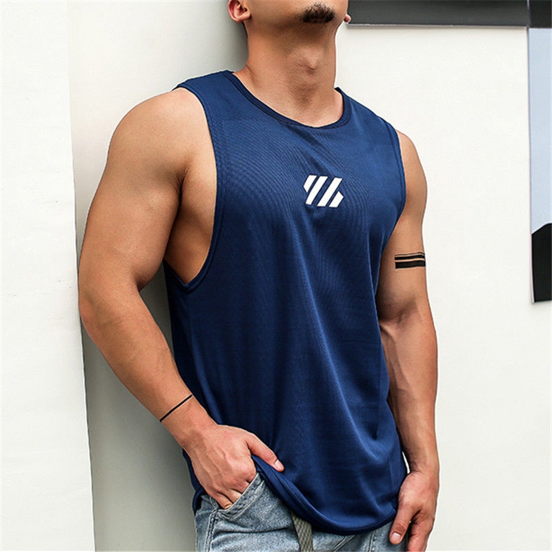 เสื้อกล้ามผู้ชาย-quick-drying-sleeveless-singlet-men-sports-fitness-tank-top-size-m-4xl