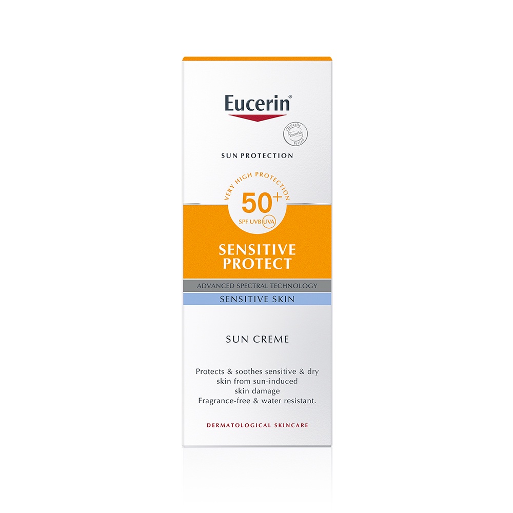 eucerin-sun-creme-face-spf50-50ml-ยูเซอริน-ครีมกันแดดสำหรับผิวหน้า-ให้ความชุ่มชื้น-กันน้ำ