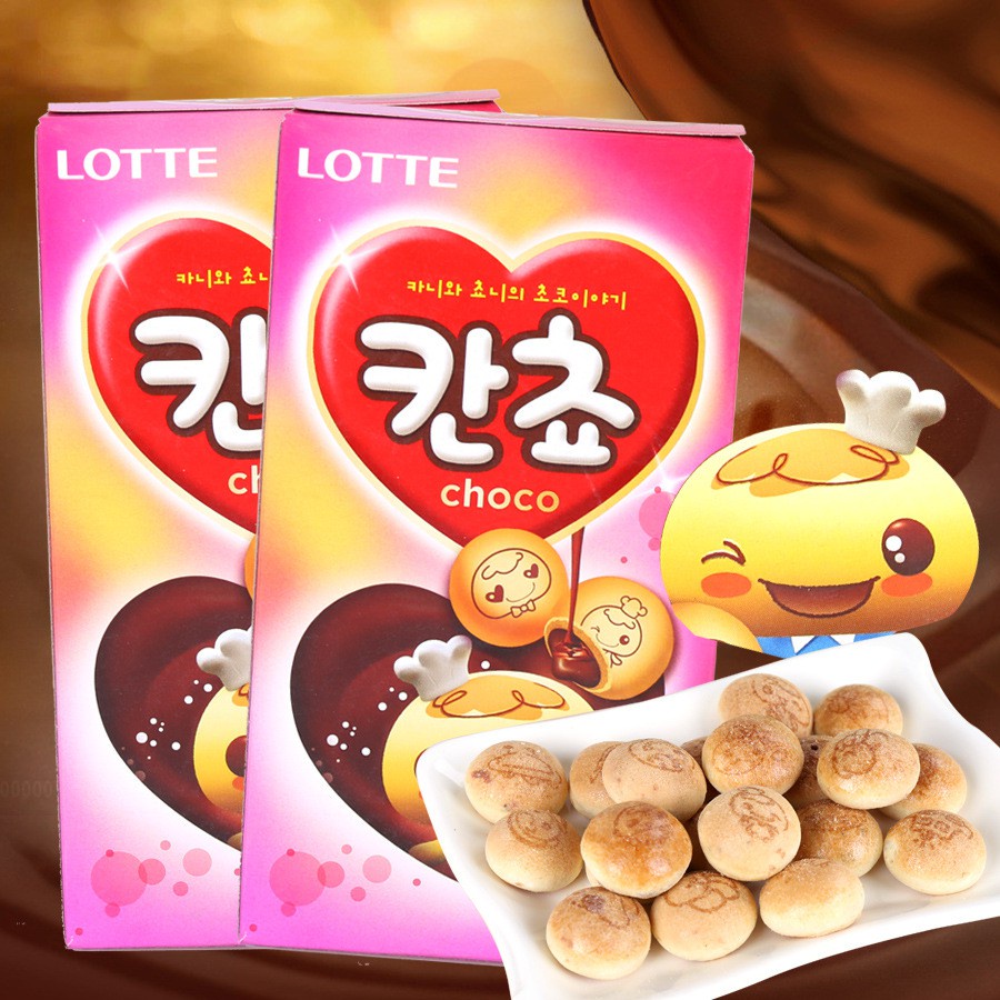 ขนมบิสกิตสอดไส้ช็อคโกแลต-kancho-choco-biscuit-brand-lotte-54g