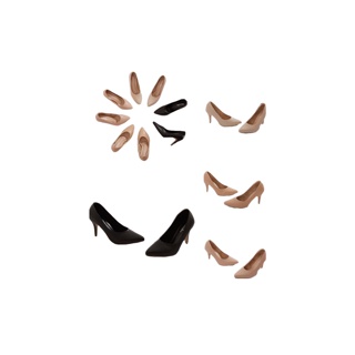 รองเท้าคัชชู หัวแหลม ส้นสูง 3นิ้ว หนังนิ่มใส่สบาย SHOESNITA