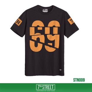 7th Street เสื้อยืด รุ่น STN009 ลายเลข 69-เทาดิน ของแท้ 100%