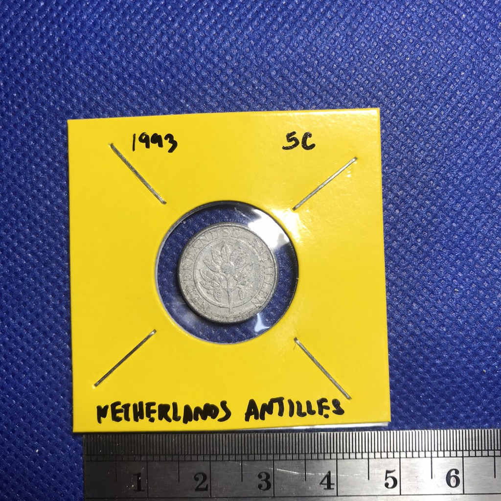 เหรียญเก่า14324-ปี1993-netherlands-antilles-5-cents-ของแท้-เหรียญสะสม-เหรียญต่างประเทศ-หายาก